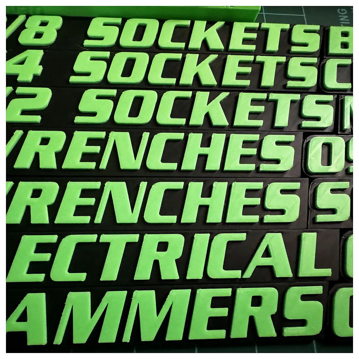 Magnetic Tool Box Labels Versatile Magnetic Tool Storage Magnetic Tool Parts Magnetic Tool Repair Magnetic Toolbox Labels