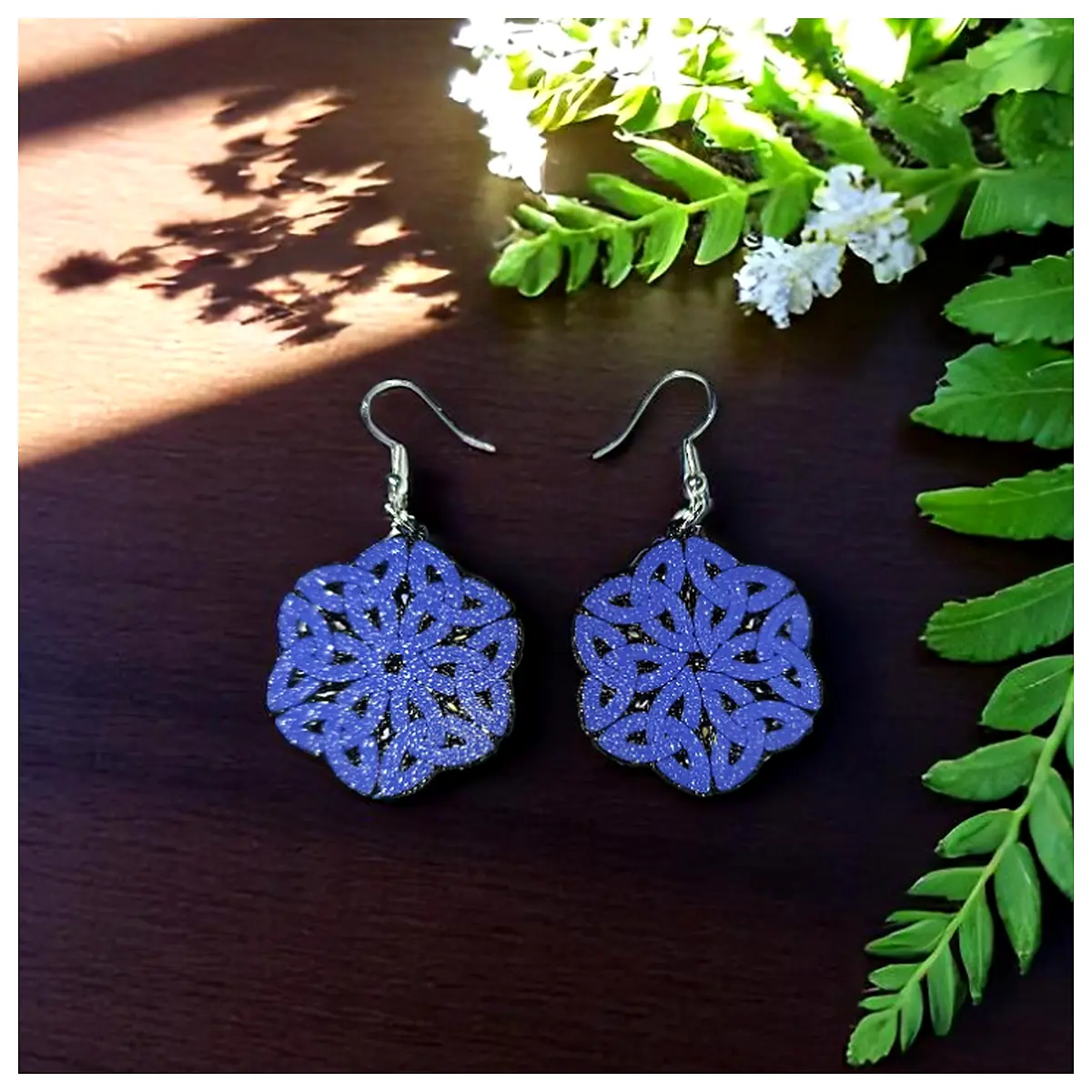 Interwoven Earrings Design Handmade Jewelry Elegant Accessories Connected Loops