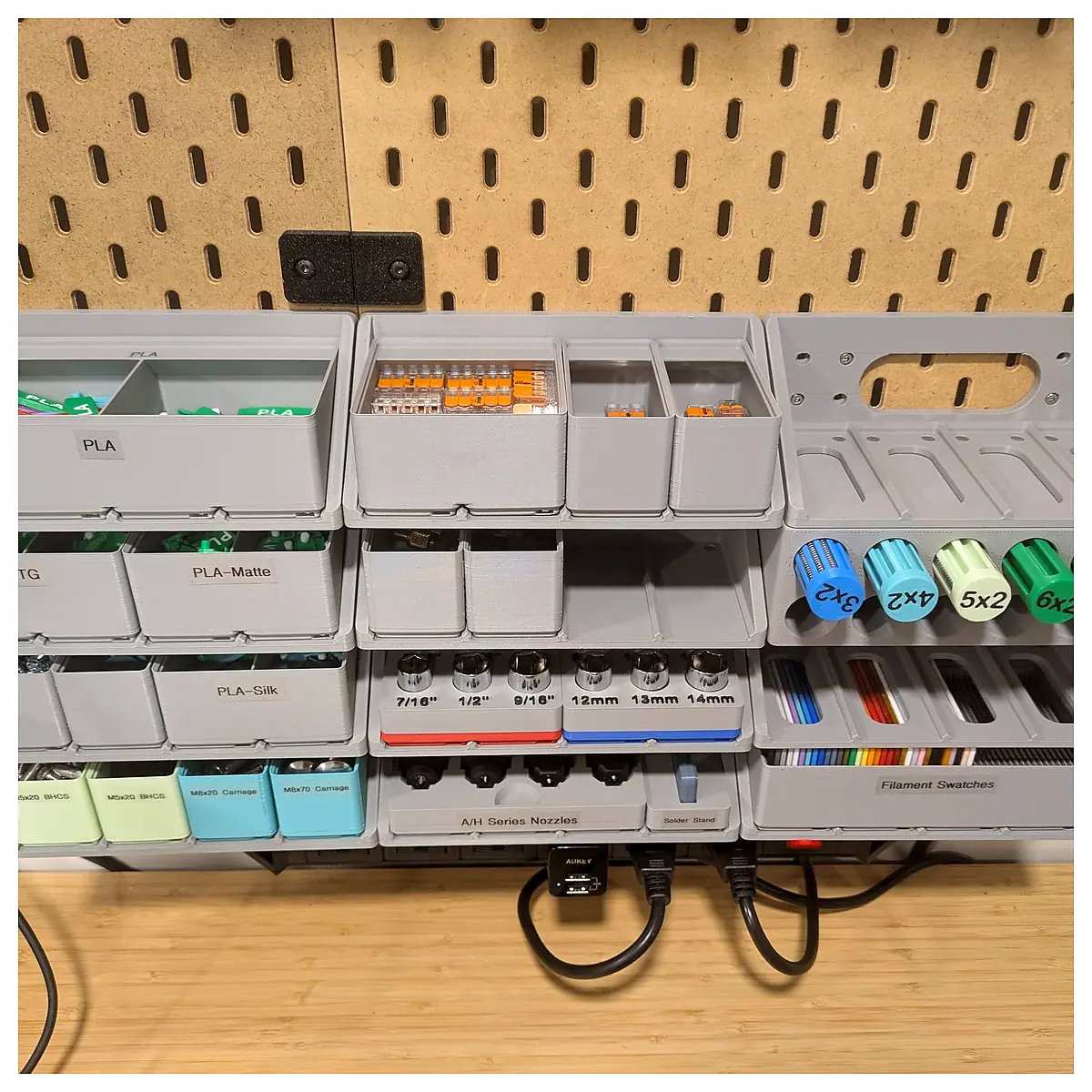 Gridfinity Slider Drawer System Organization Tools Modular Storage Expandable Desk Storage