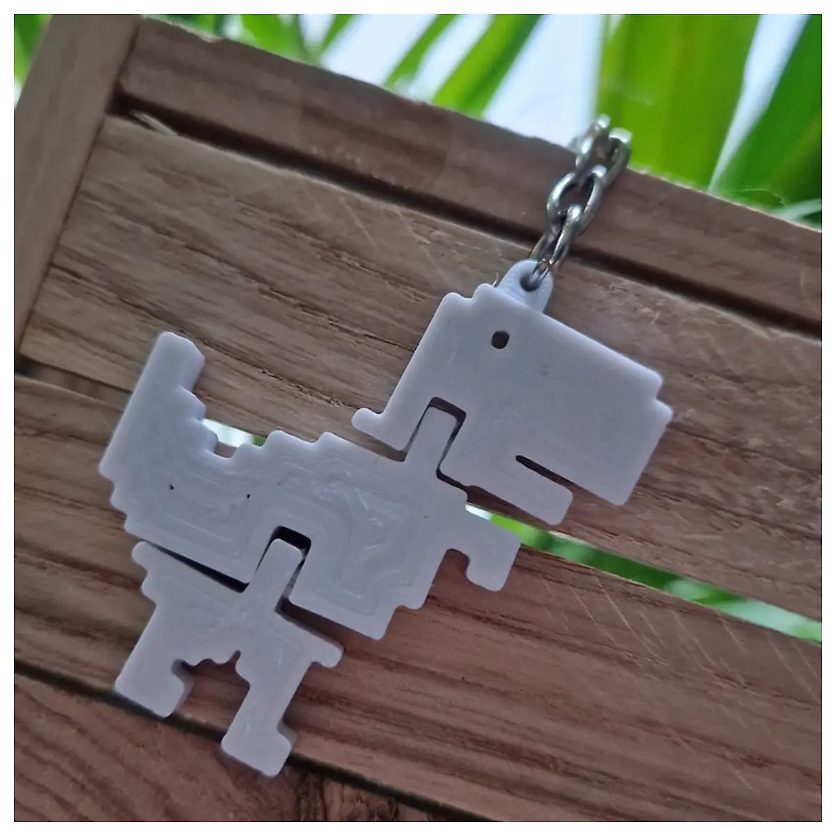Flexi 404 T Rex Charm Necklace Kids Gift Roleplay Collectible Dino Lover