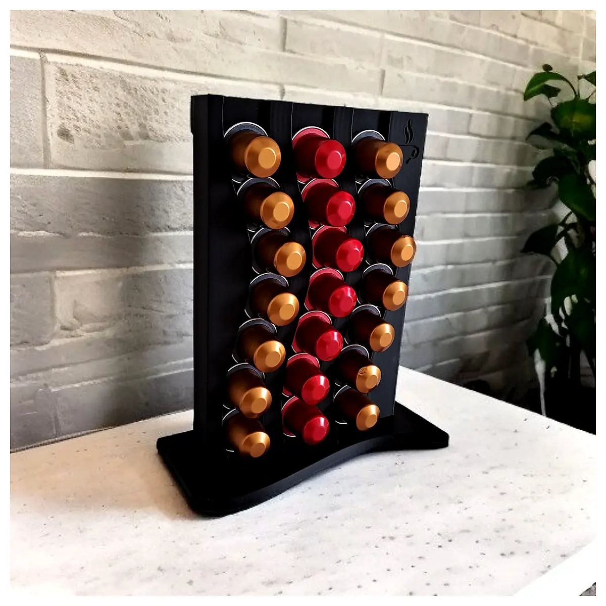Wavy Capsule Holder Organizer Nespresso Compatible Coffee Pod Storage Creative Multi Function Coffee Machine Accessories Coffee Pod Organizer