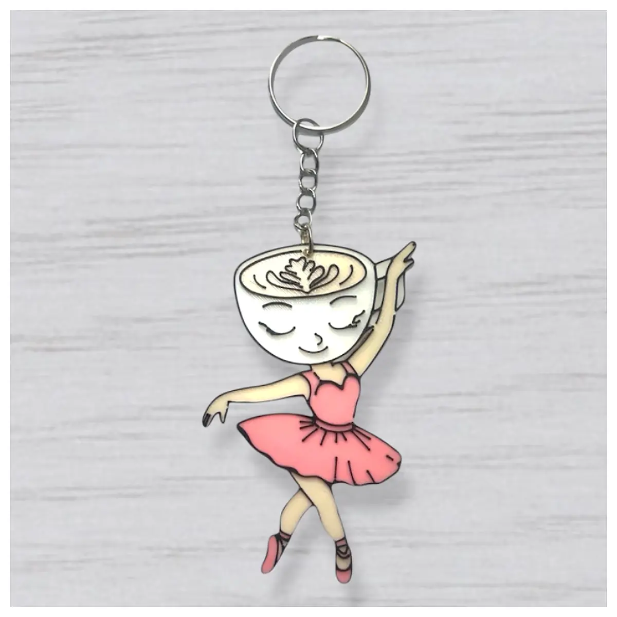 Capuchin Ballerina Keychain Charm Ornament Toy Pet Accessories Wholesale Retail