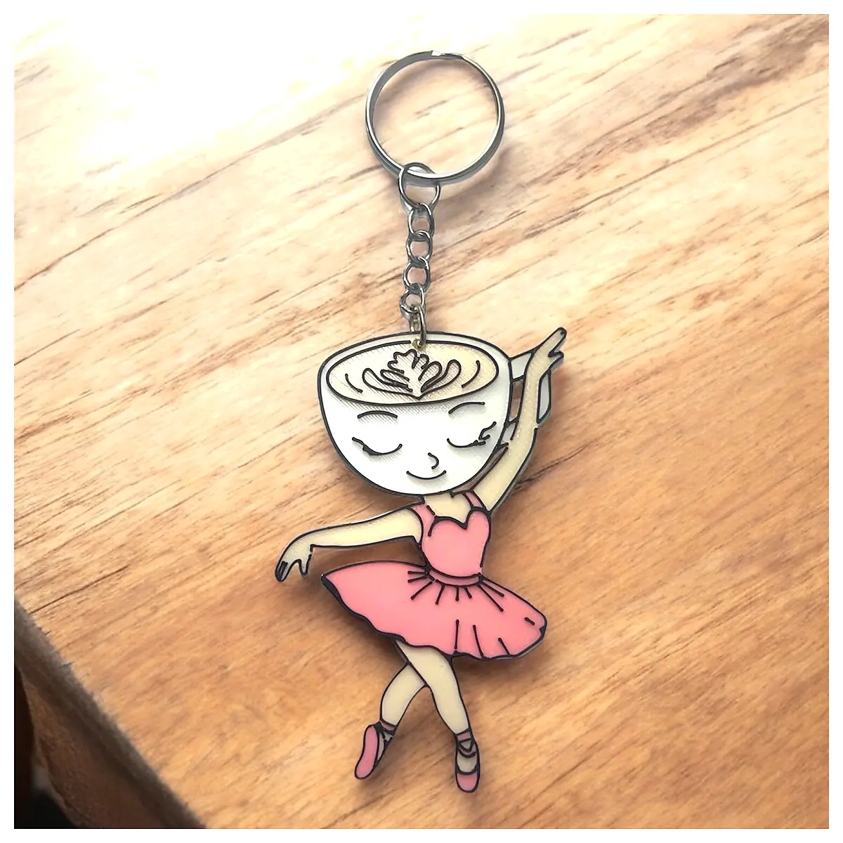 Capuchin Ballerina Keychain Charm Ornament Toy Pet Accessories Wholesale Retail