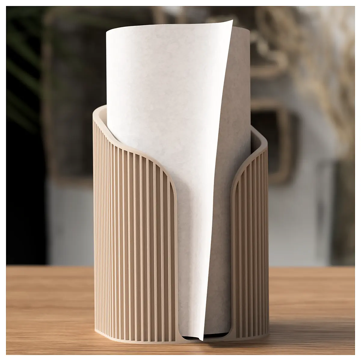 Paper Towel Holder Stand Japandi Minimalist Wall Mounted Kitchen Bathroom Hanging Accessory Universal Stand