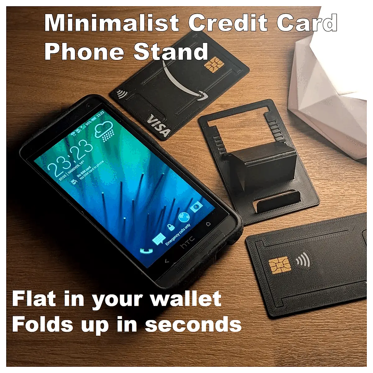 Phone Stand Credit Card Holder Slim Adjustable Minimalist Phone Stand Accessories Support