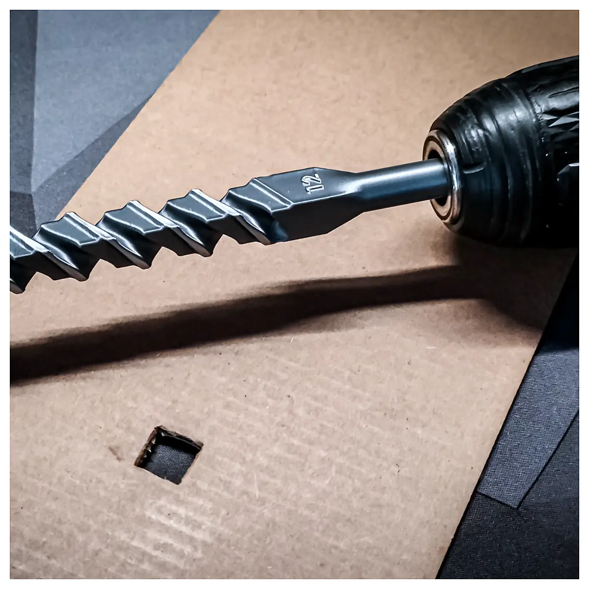 Square Hole Drill Bit 12mm Universal Drill Bits Drill Parts Drill Repair
