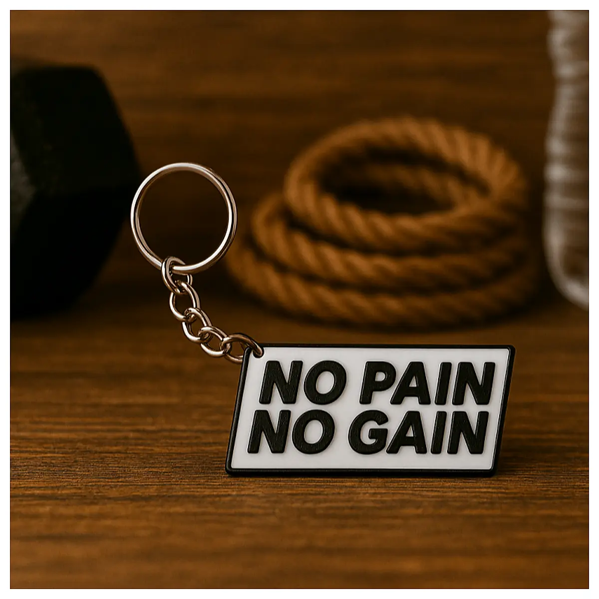 Fitness Motivation Keychain Training Goals Strength Drive Performance Keyring Gym Accessories