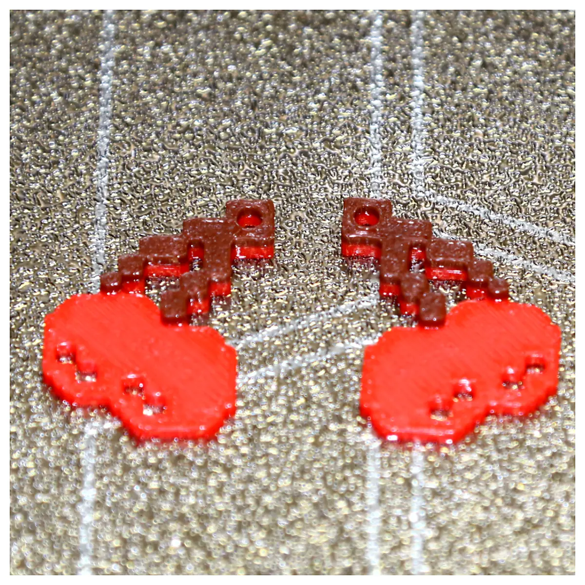 Retro Pixel Cherry Earrings Universal Earrings Repair Parts Gaming Accessories Pixel Style Fashion Jewelry