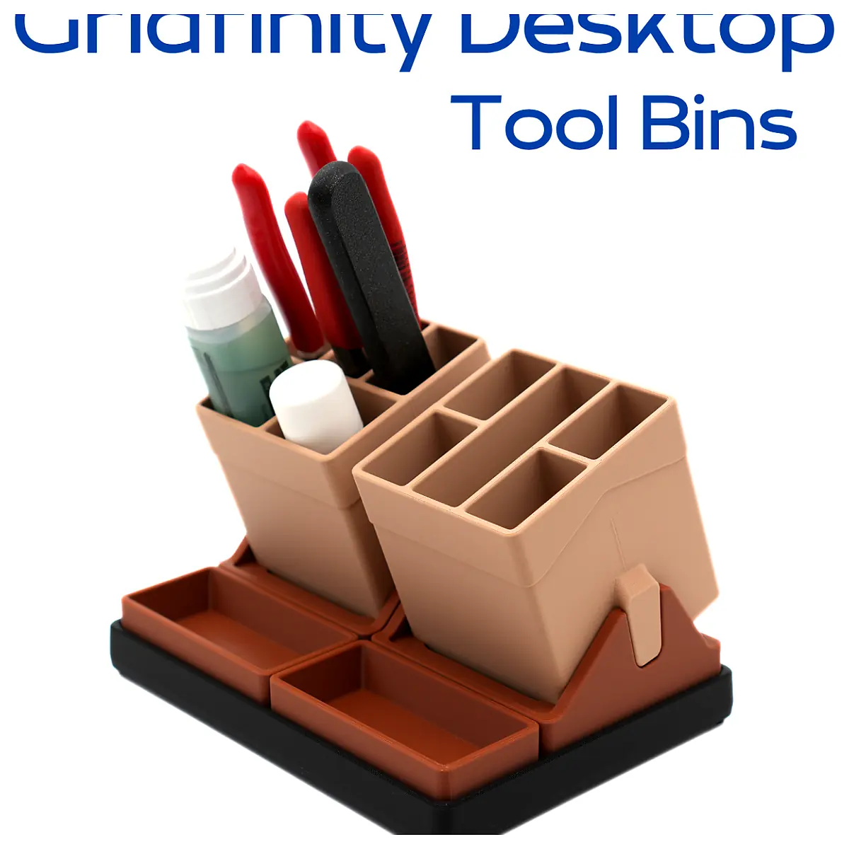 Desktop Storage Solutions Gridfinity Tool Bins Organization System Parts Repair Accessories