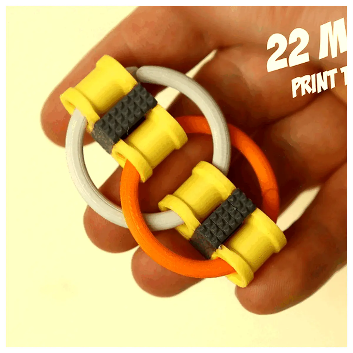 Flippy Ring Fidget Spinner Stress Relief Toy Quiet Training Focus Multi Function