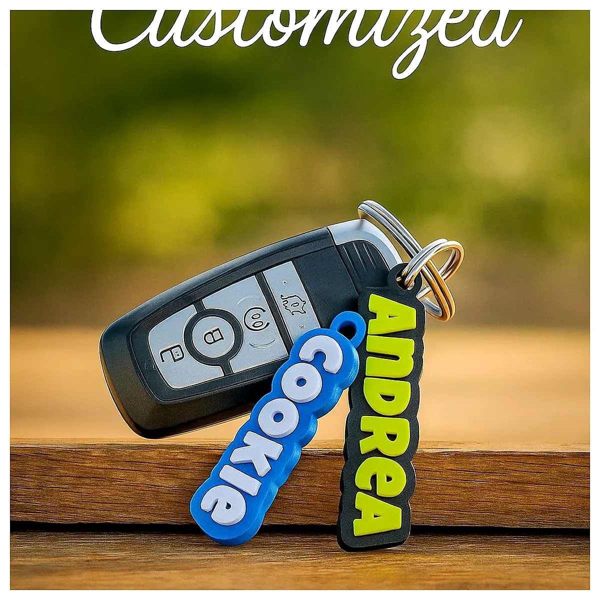 Personalized Name Keychain Custom Engraved Gift Memorial Keyring Unique Keepsake