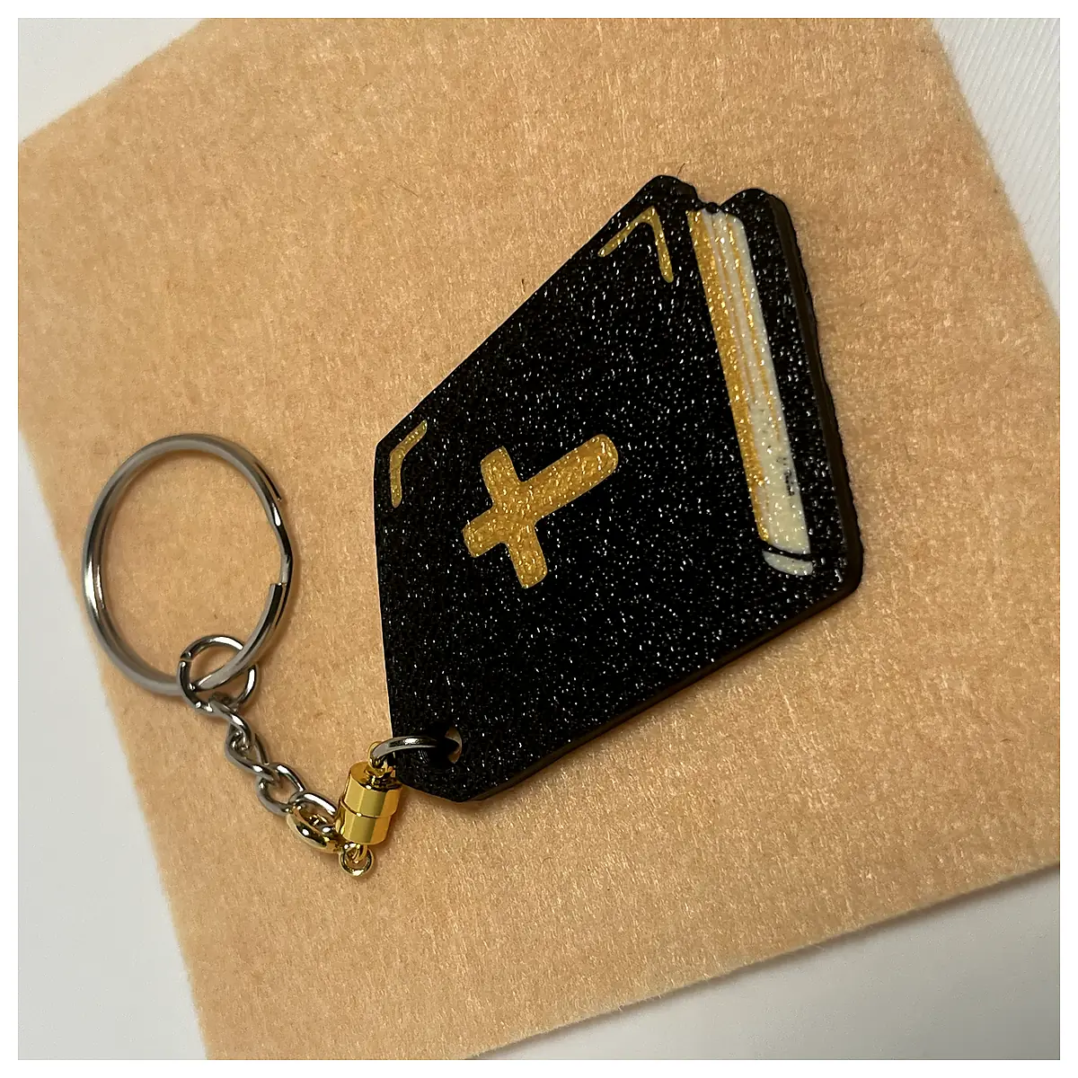Bible NFC Keychain Religious Gift Christian Symbol Memorial Keychain Faith Jewelry Spiritual Gift