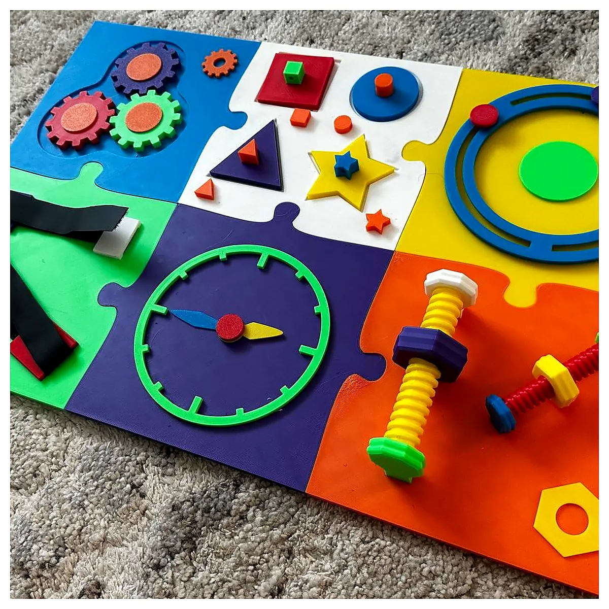 Baby Activity Gym Toys Sensory Development Early Learning Toddler Play Mat Cognitive Development Sensory Play