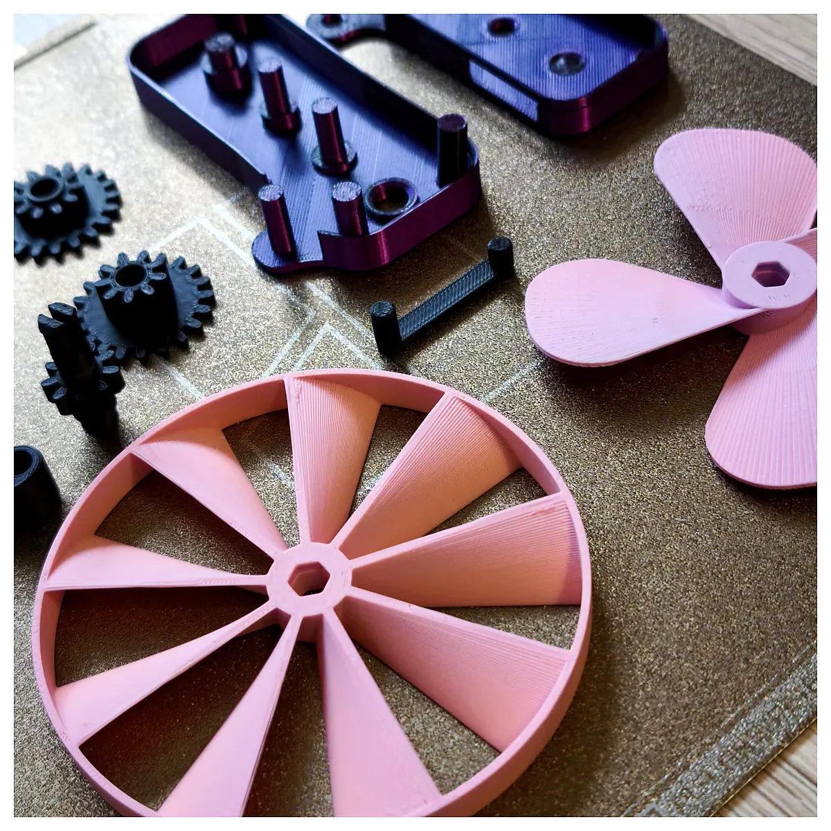 Hand Powered Mechanical Fan 3D Printing Project Parts Cooling Fan DIY Enthusiast