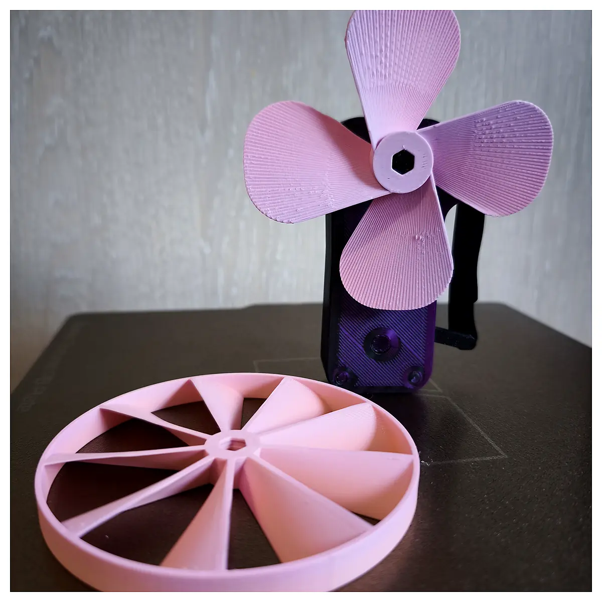 Hand Powered Mechanical Fan 3D Printing Project Parts Cooling Fan DIY Enthusiast
