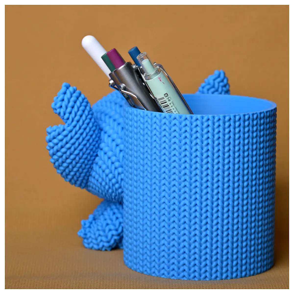 Knitted Lilo Stitch Pen Holder Craft Stitching Accessory Sewing Tool Creative Writing