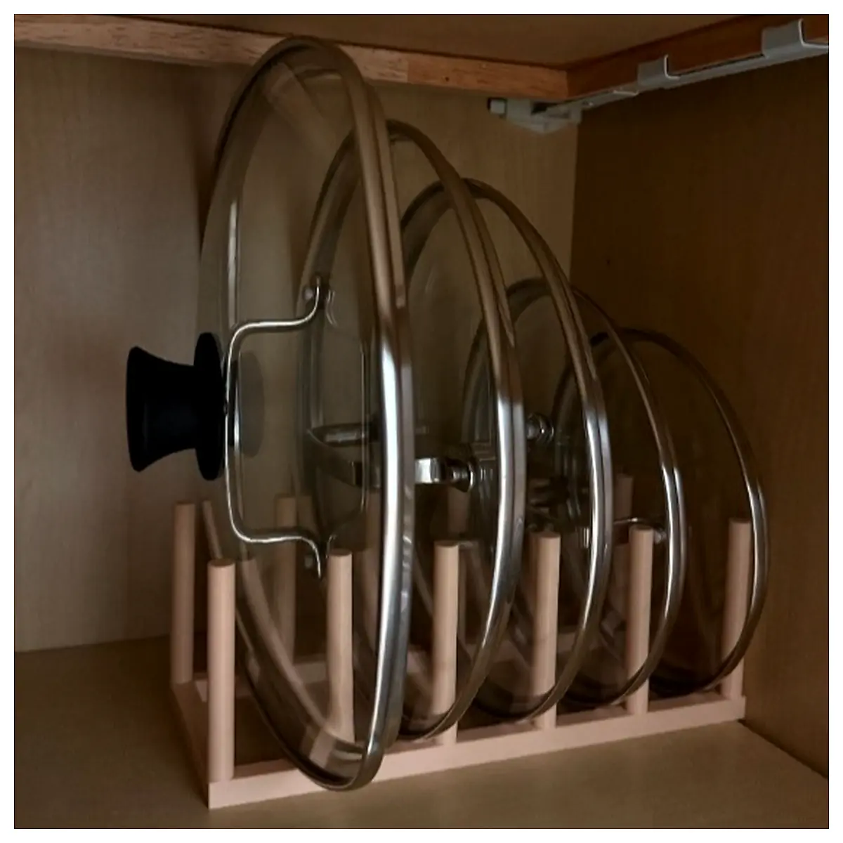 Pot Lid Rack Kitchen Storage Organizer Dish Cover Holder Rack Multi Purpose Universal Kitchen Accessories
