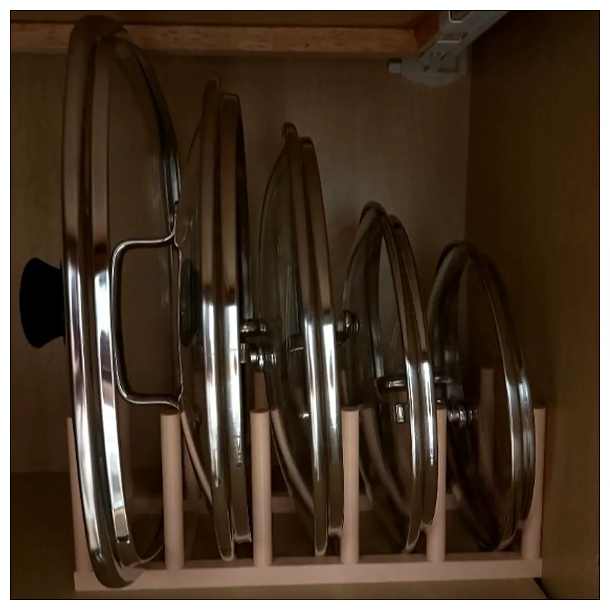 Pot Lid Rack Kitchen Storage Organizer Dish Cover Holder Rack Multi Purpose Universal Kitchen Accessories