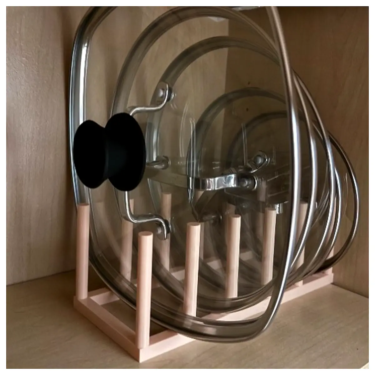Pot Lid Rack Kitchen Storage Organizer Dish Cover Holder Rack Multi Purpose Universal Kitchen Accessories