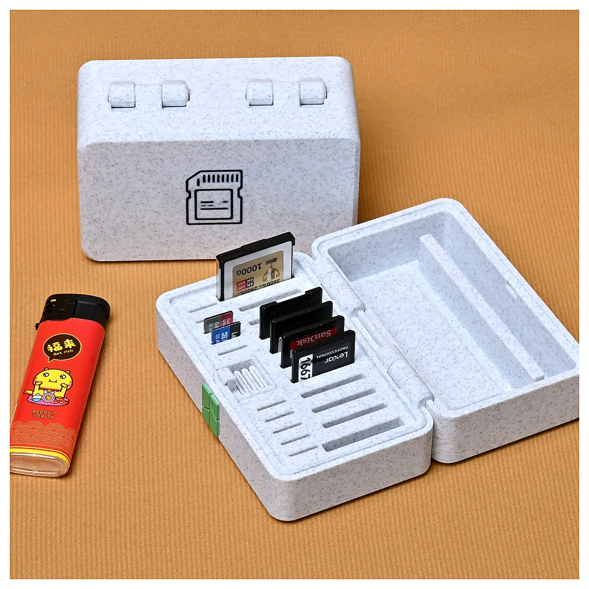 Card Case CFexpress SDmicroSD TF Storage Protection Universal Holder One Piece Design No Hardware Needed