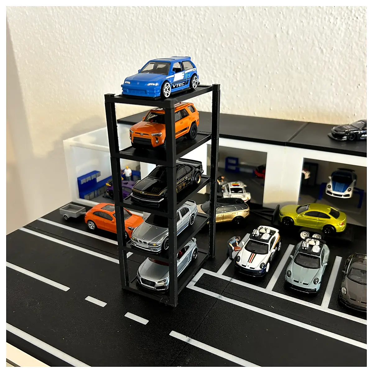 164 Scale Floor Car Stand 1 Car Support Auto Repair Stand Vehicle Support System Garage Equipment