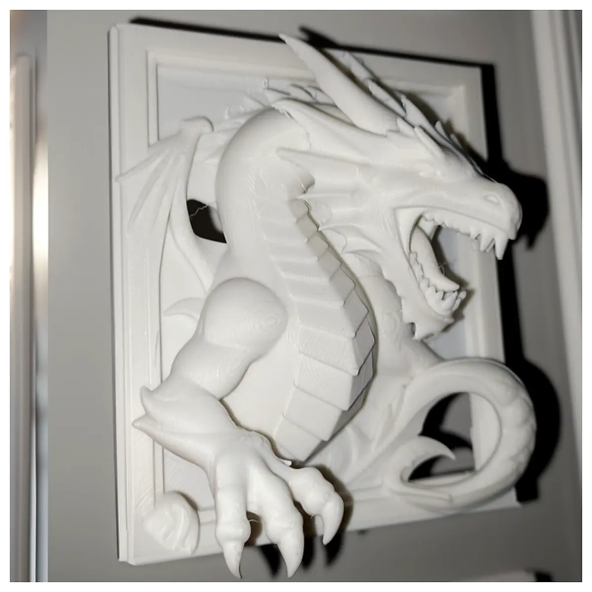 Dragon Stone Relief Art Sculpture Ancient Wall Relief Decorative Carving Sculpture Art Collection Dragon Pattern