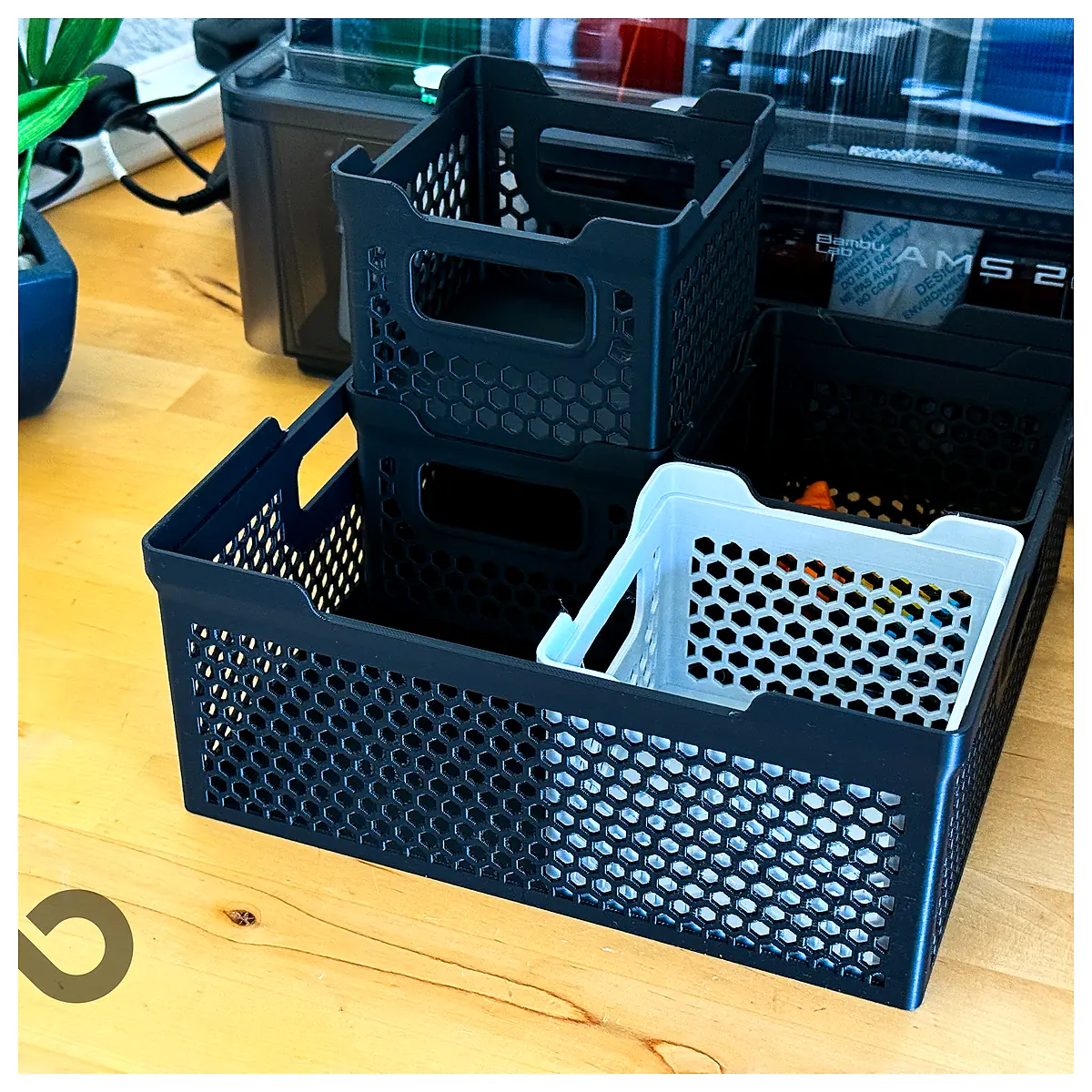 Stacking Baskets Organizer Storage Baskets Multi Layer Basket Home Storage Baskets Transport Crate