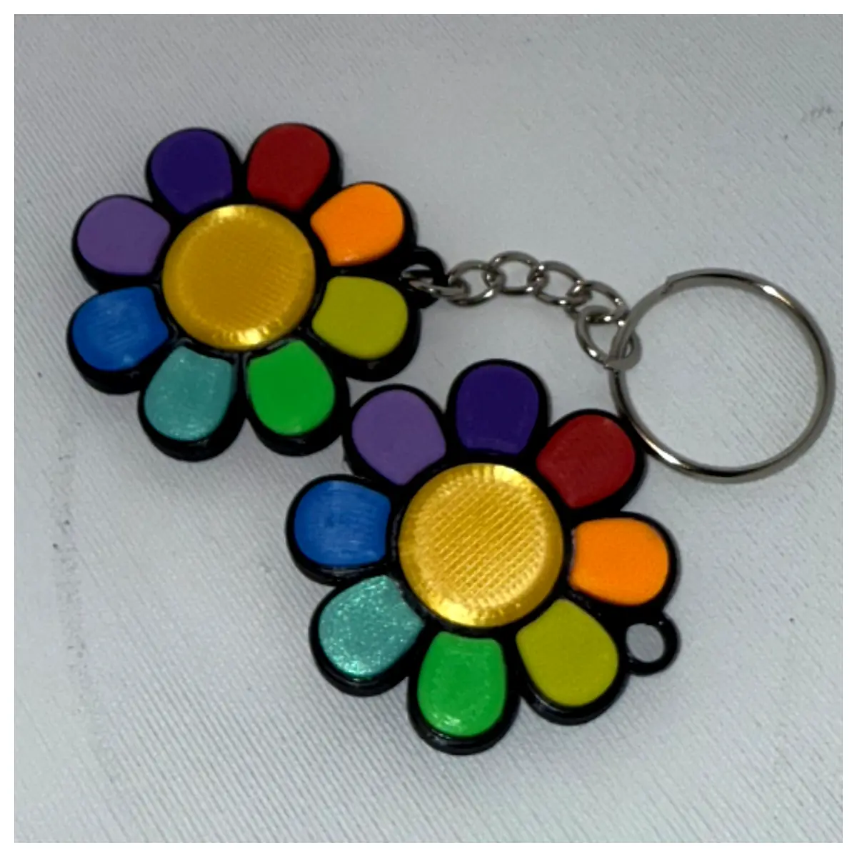 Flower Keychain Floral Charm Keyring Accessory Her Couple Present Romantic Decoration Forever Flower Flower Parts Keychain Decoration