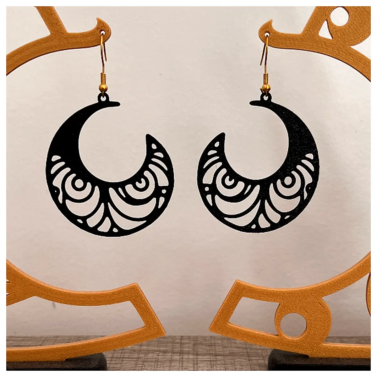 Moon Earrings Universal Jewelry Repair Parts Replacements Silver Elegant Accessories