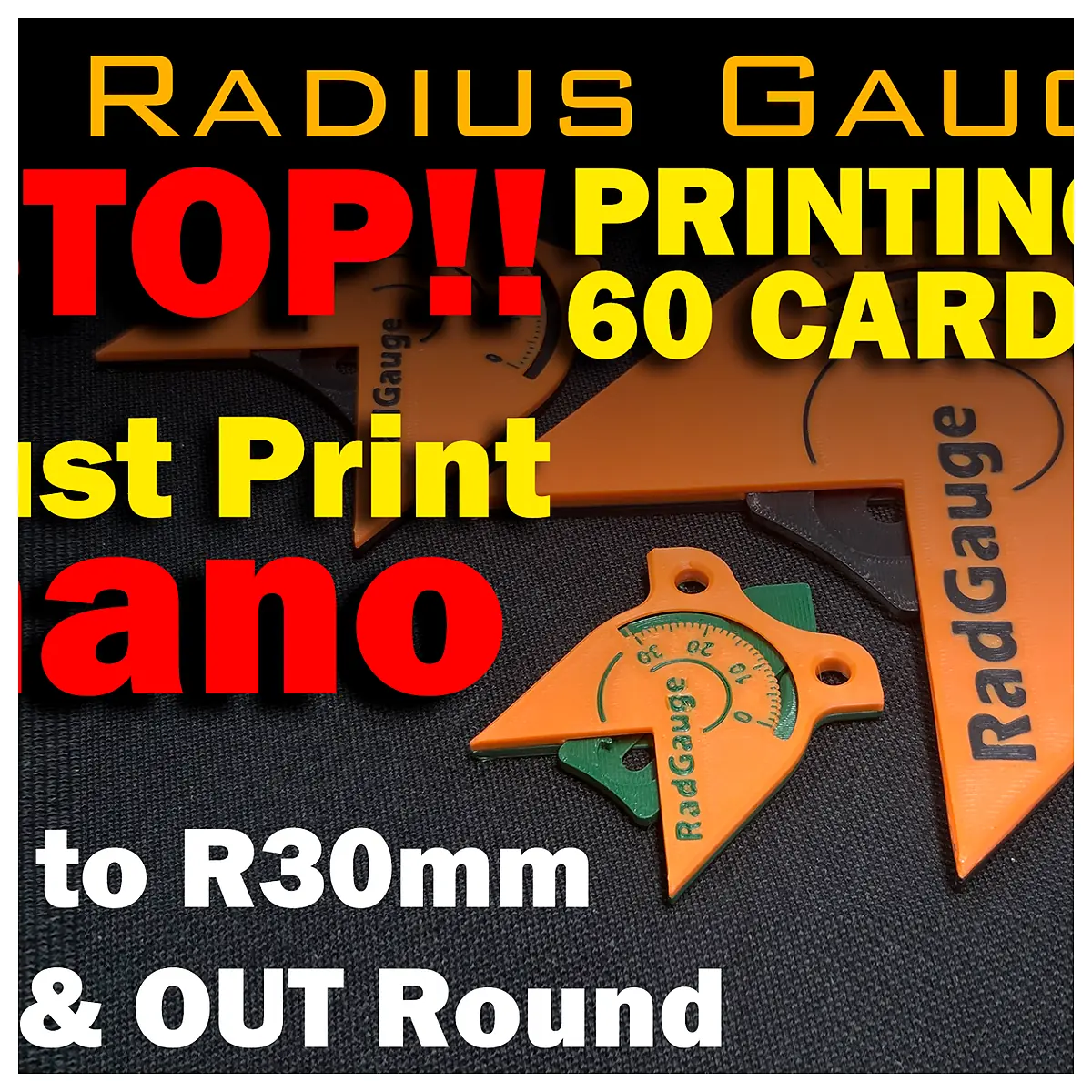Radius Gauge RadGauge NANO Measurement Tool Measurement Surveying Rangefinder Parts Repair