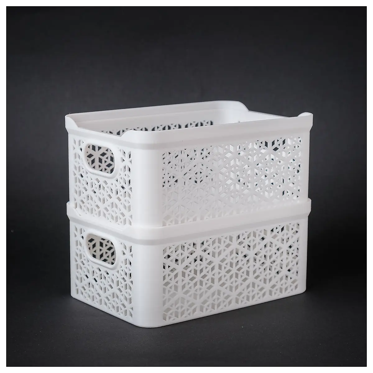 Stackable Baskets Organizer Storage Containers Boxes Parts Repair Transport