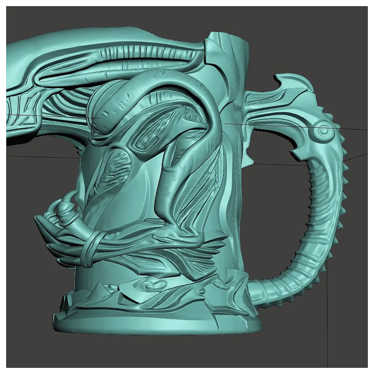 Alien Xenomorph Beer Mug 2 Styles Unique Drinkware Beer Holder Decoration Gift Collectible