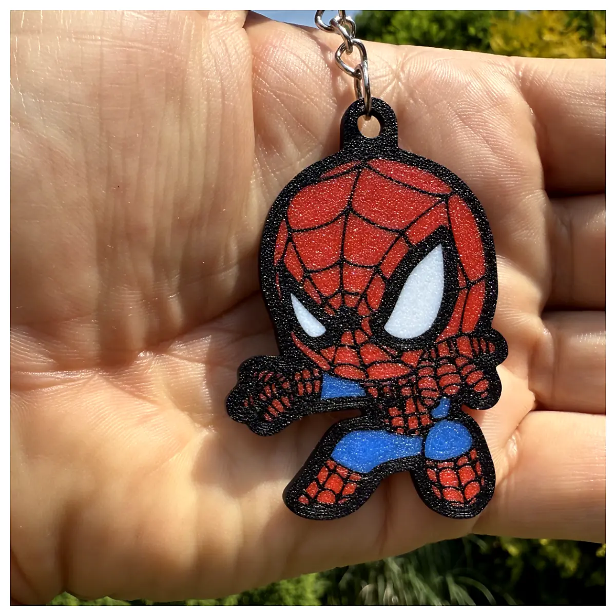 Spider Man Keychain Comic Collectible Figure Toy Gift For Fans Spider Man Merchandise Anime Accessory