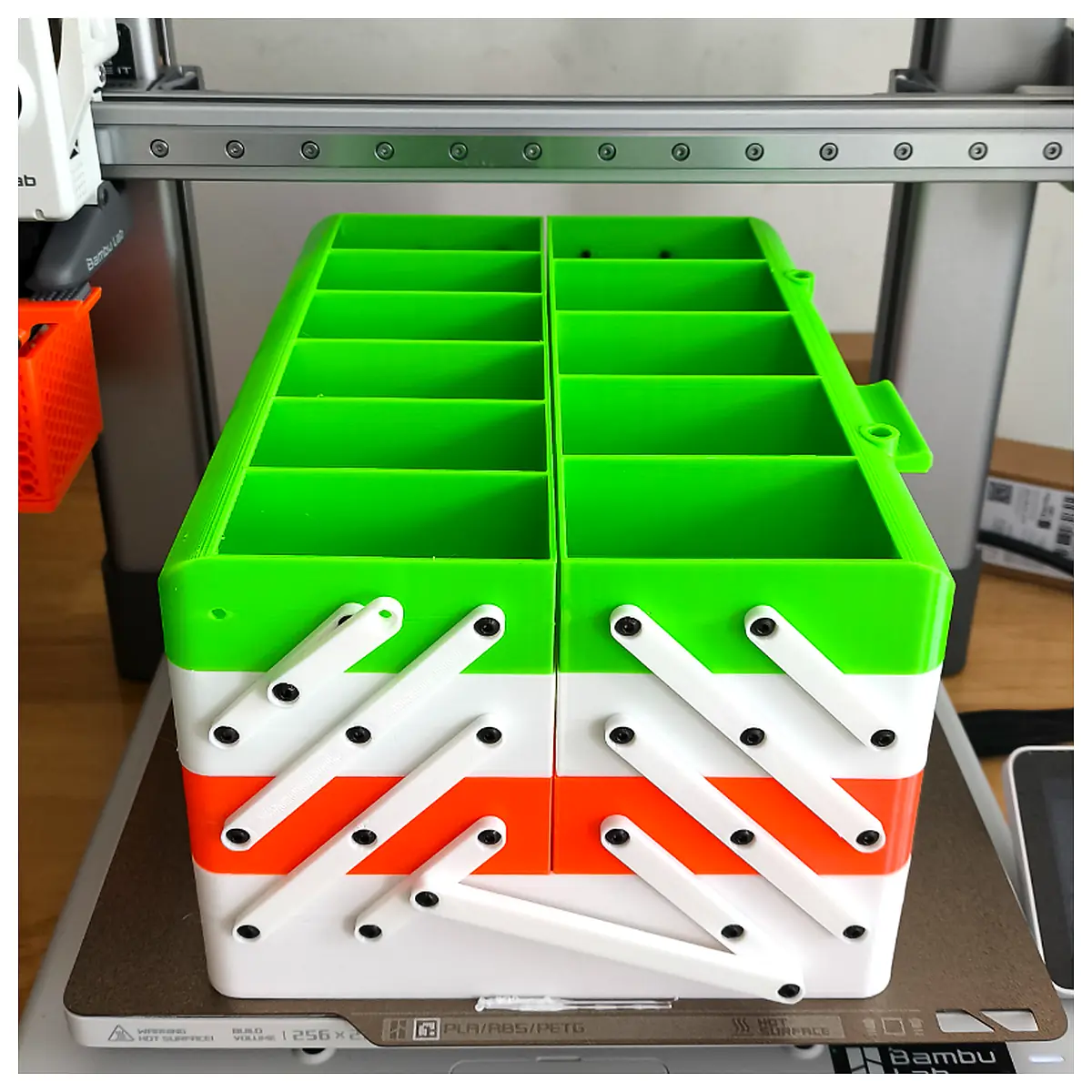 Folding Toolbox Parts Repair Tool Storage Interlocking Organizer System