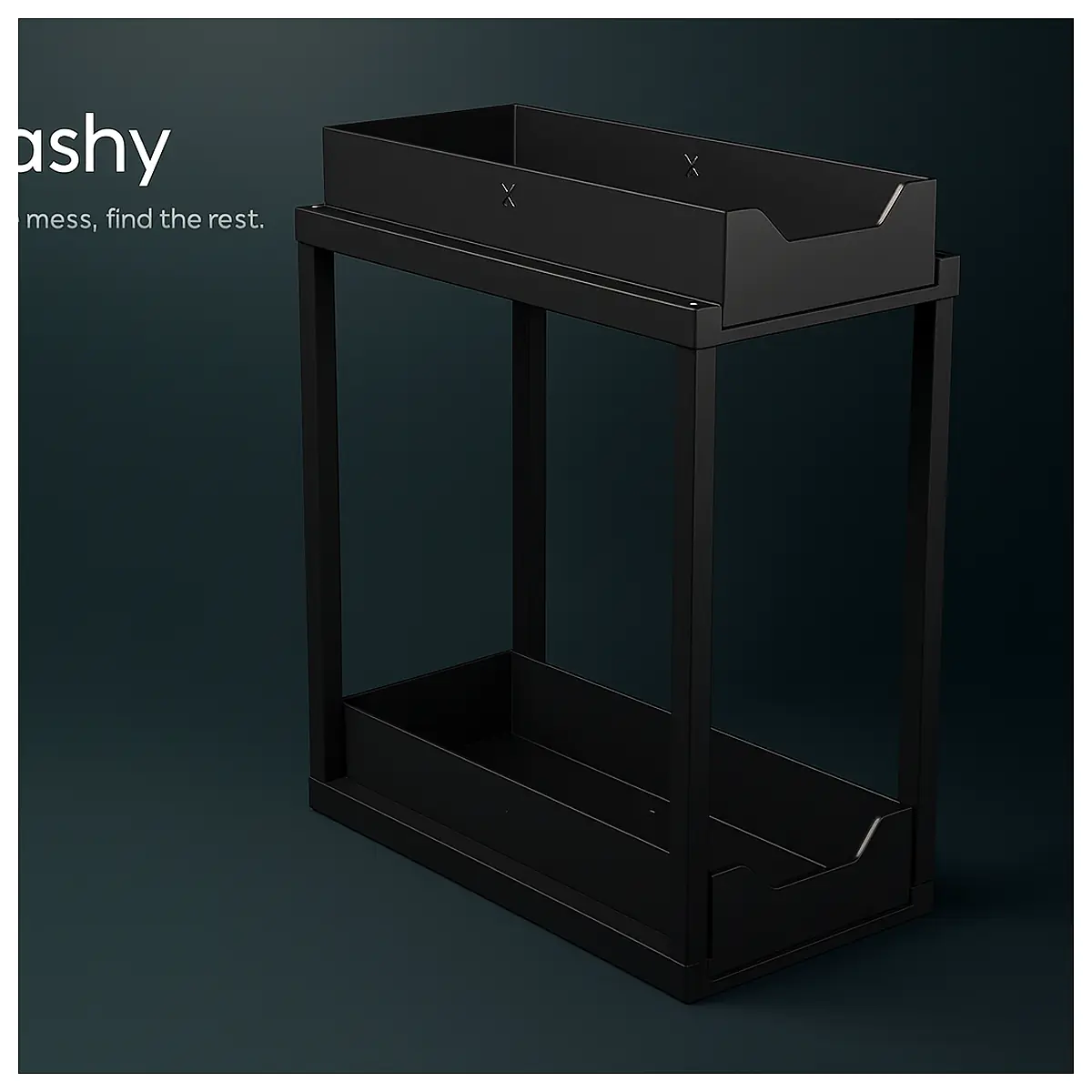 Under Sink Organizer Storage Cabinet Shelf System Universal Easy Install Kitchen Accessories
