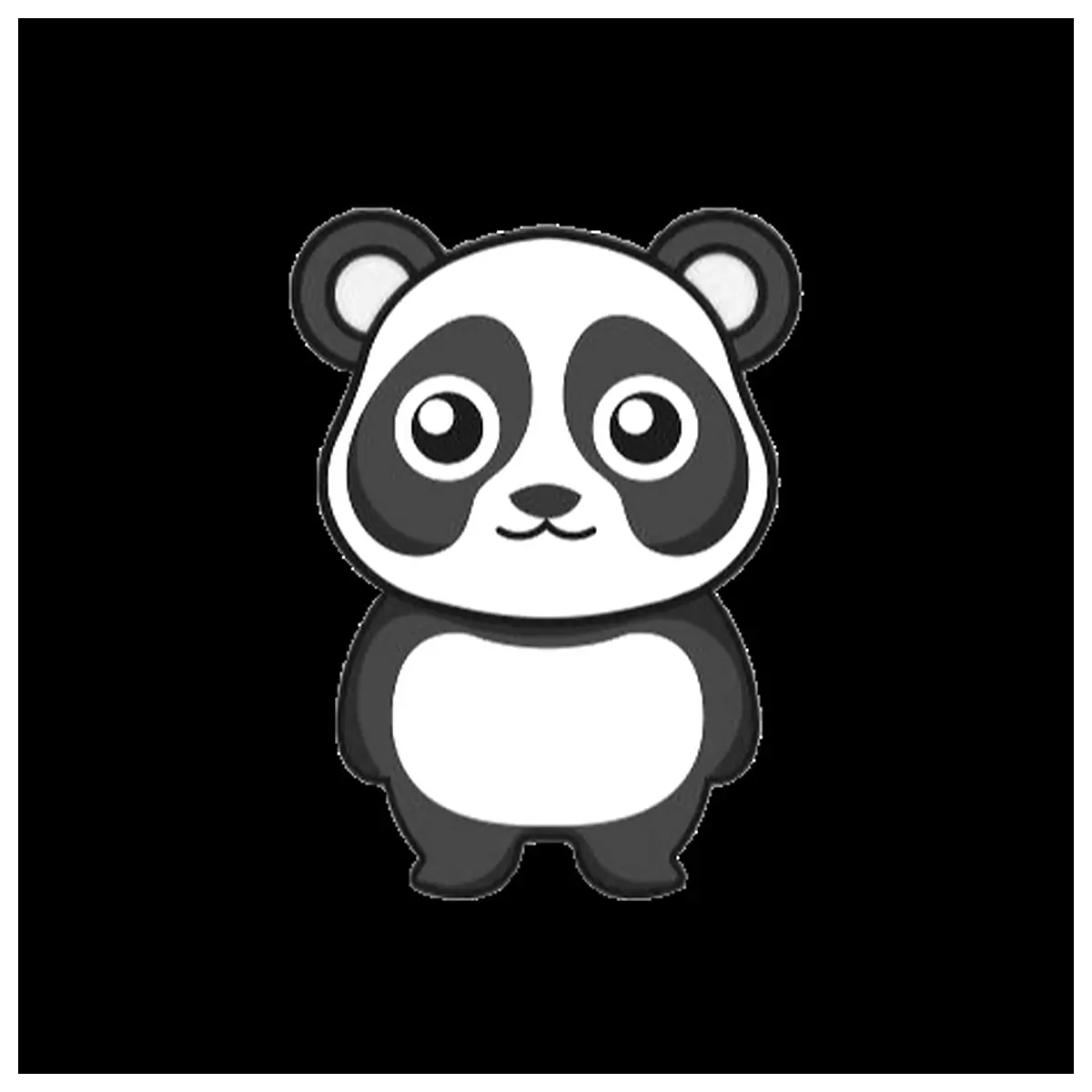 Flexi Panda Keychain Animal Decoration Cartoon Toy Accessory Gift Pet Charm Panda Collectible