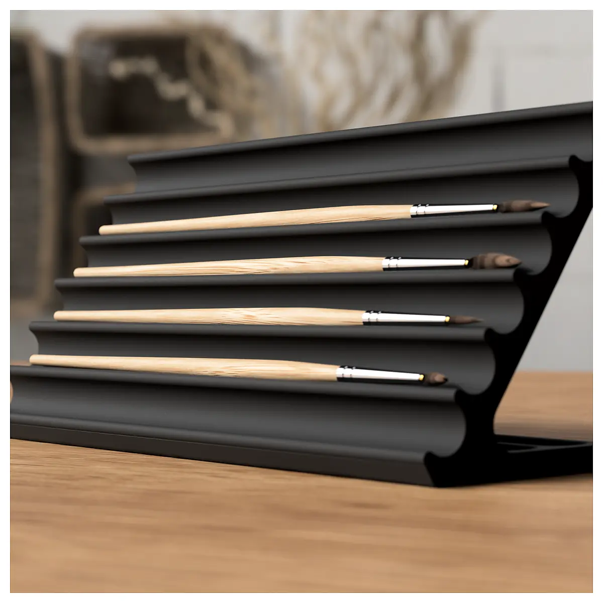 Paint Brush Holder Set Brush Rack Holder Palette Stand Art Supplies Brush Storage Organizer Multi Purpose Paint Protection