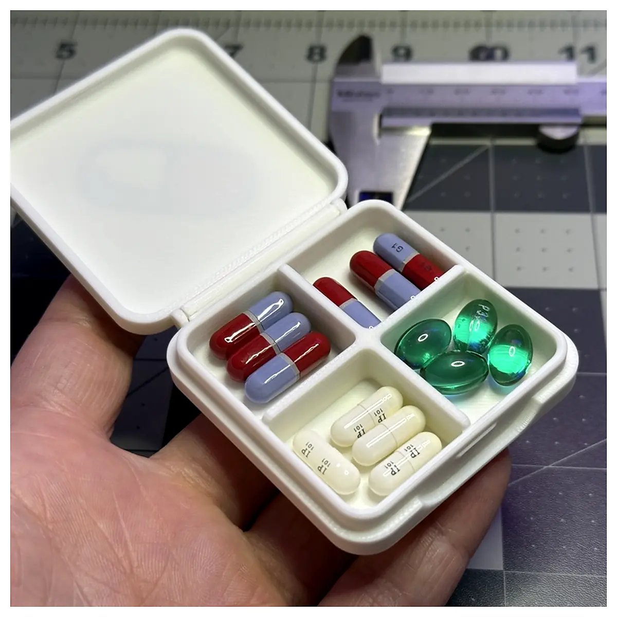 Pocket Pill Box Print Place Box Medication Organizer Pill Case Parts Repair Services