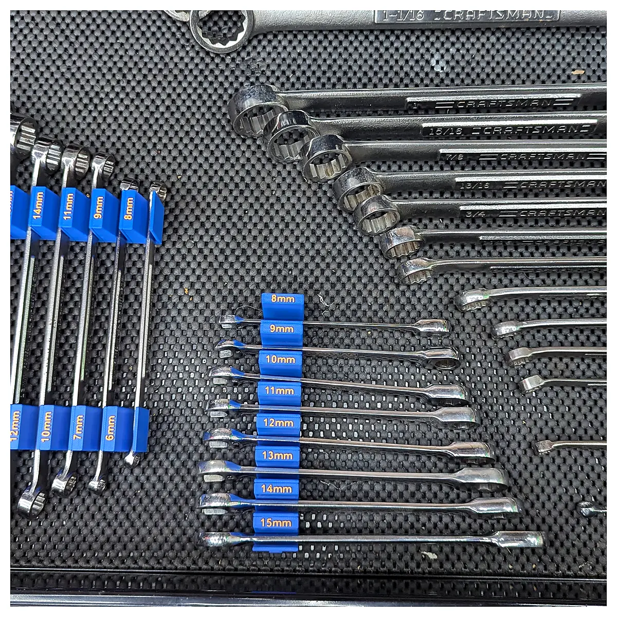 Wrench Organizer Modular Tool Storage Parts Repair Kit Fasteners Hardware Accessories