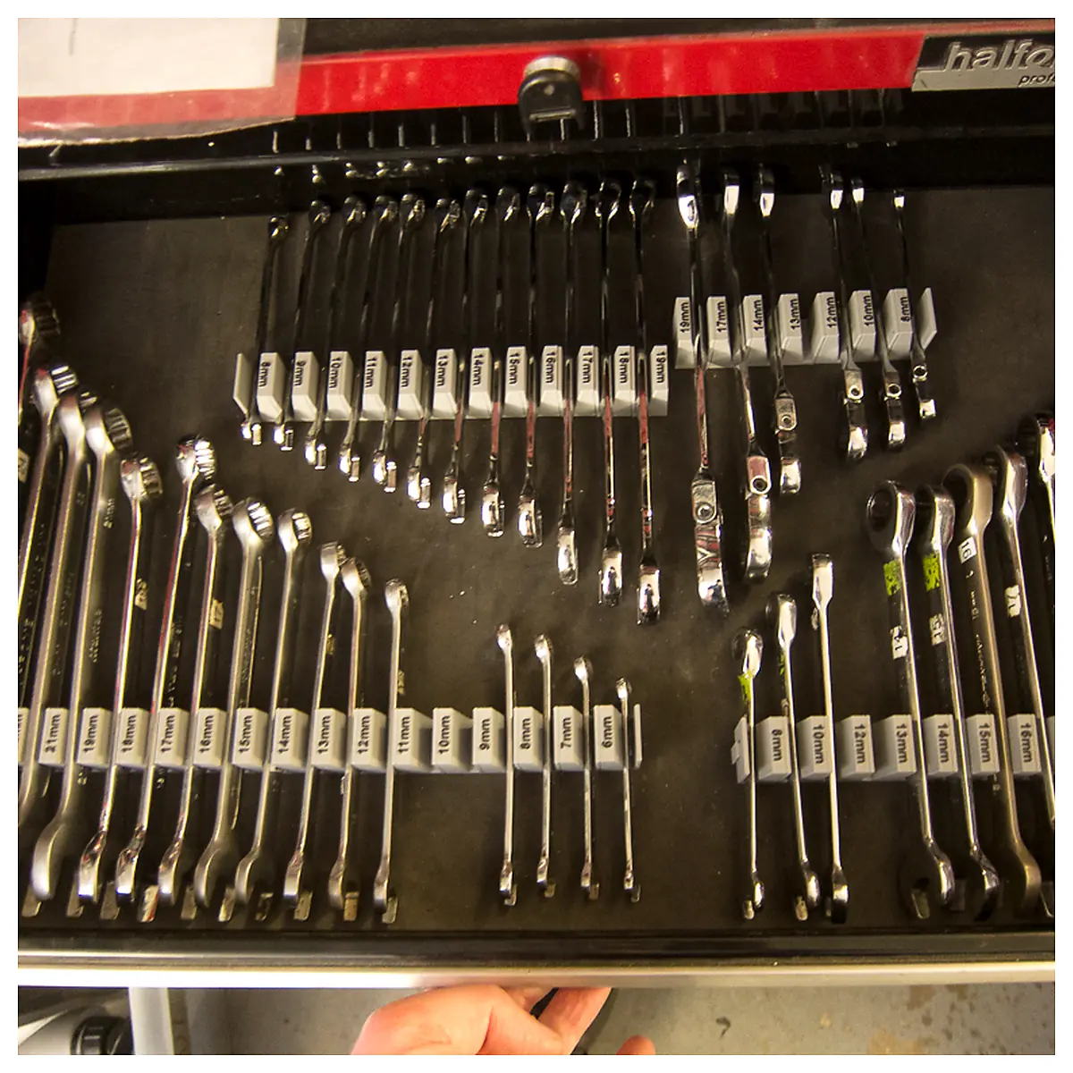 Wrench Organizer Modular Tool Storage Parts Repair Kit Fasteners Hardware Accessories