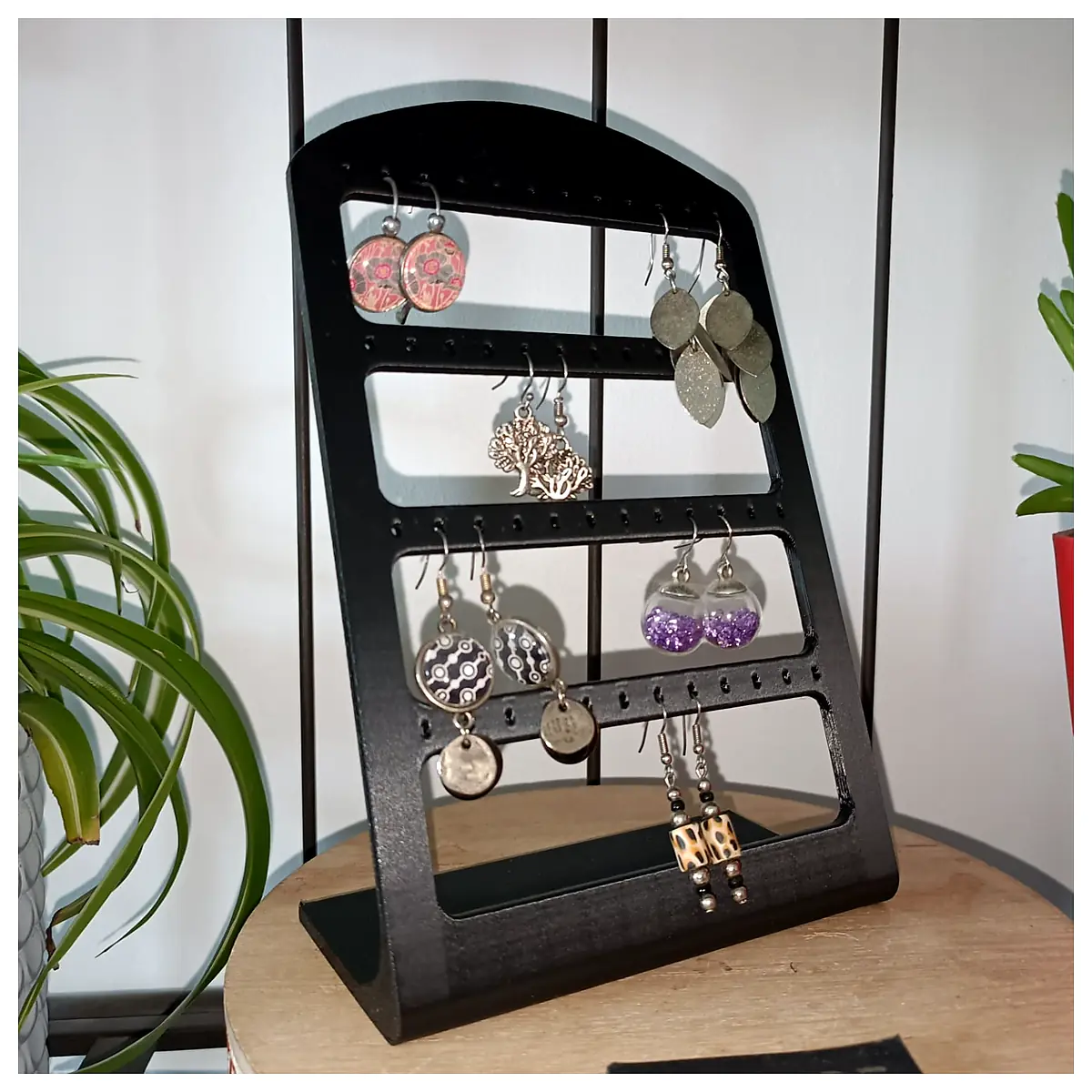 Earring Stand Holder Jewelry Display Shelf Multi Tiered Organizer Support Storage Accessory Stand
