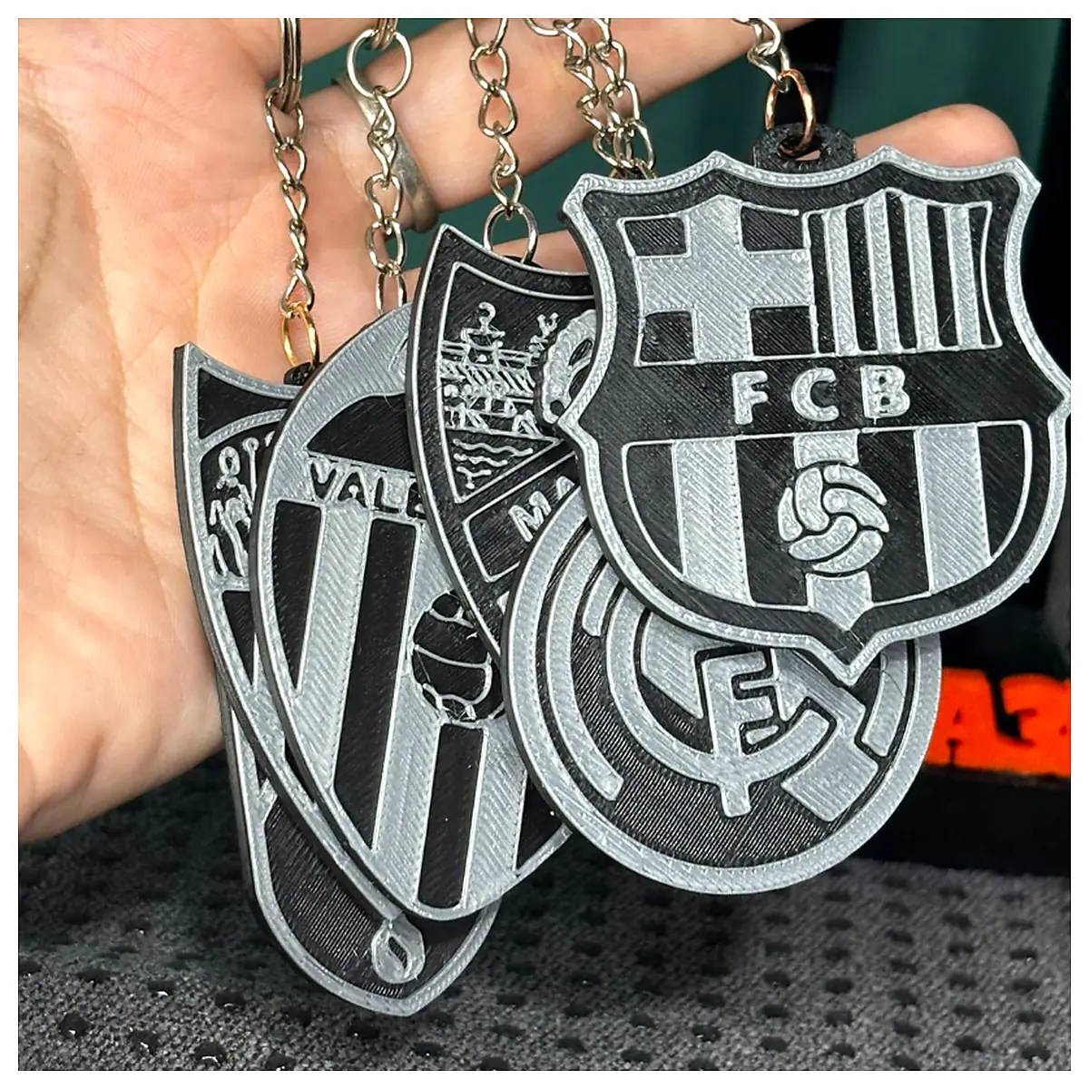 Spain Soccer Keychain Pack Fan Collectibles Soccer Keychains Team Merchandise