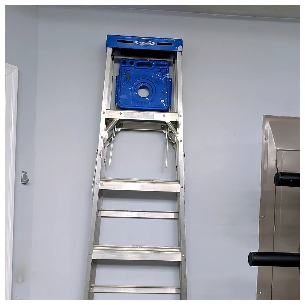 Low Profile Ladder Hanger Ladder Storage Vertical Storage Wall Mount Indoor Outdoor