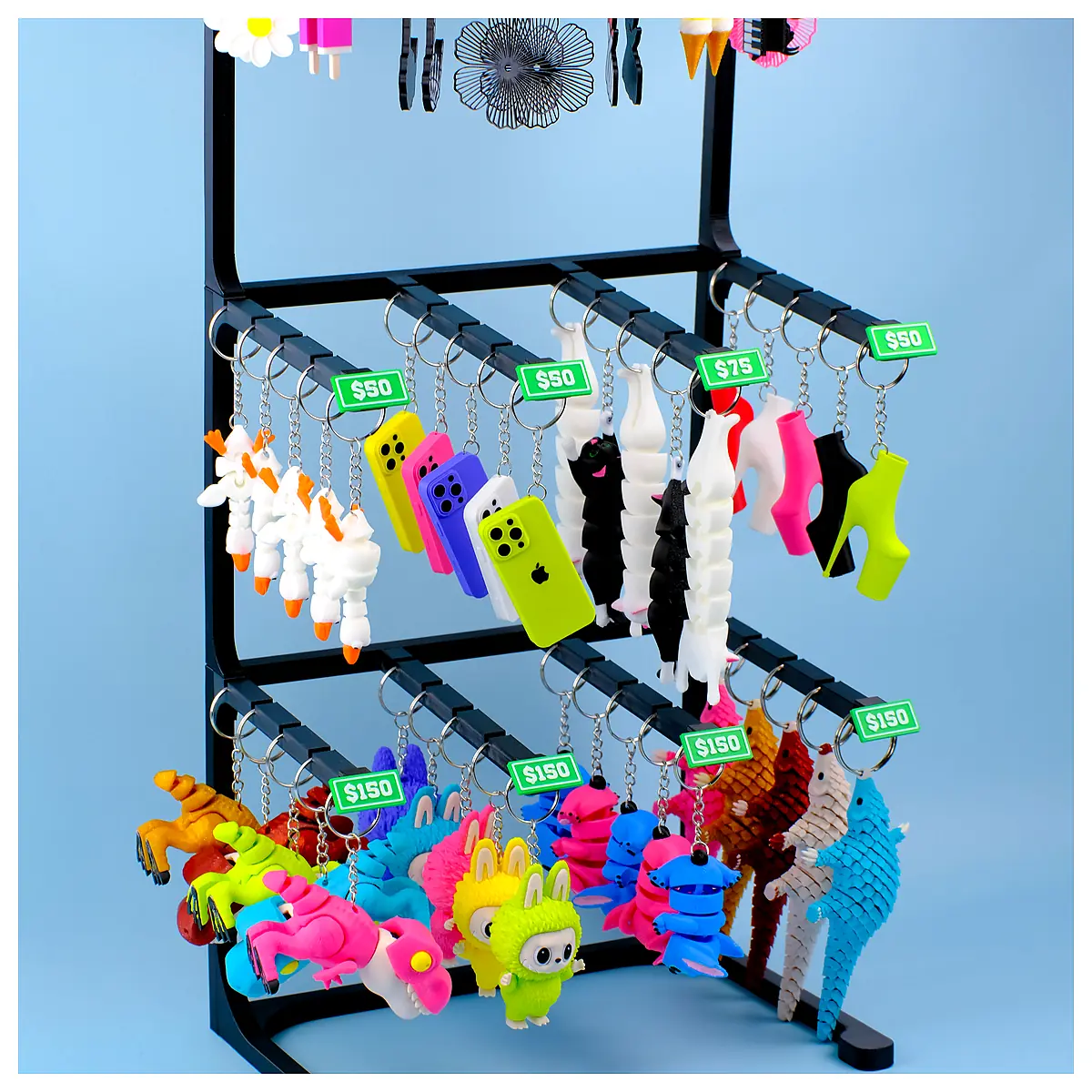 Modular Display Stand Keychain Earrings Jewelry Holder Organizer Parts Repair Universal Stand Accessories