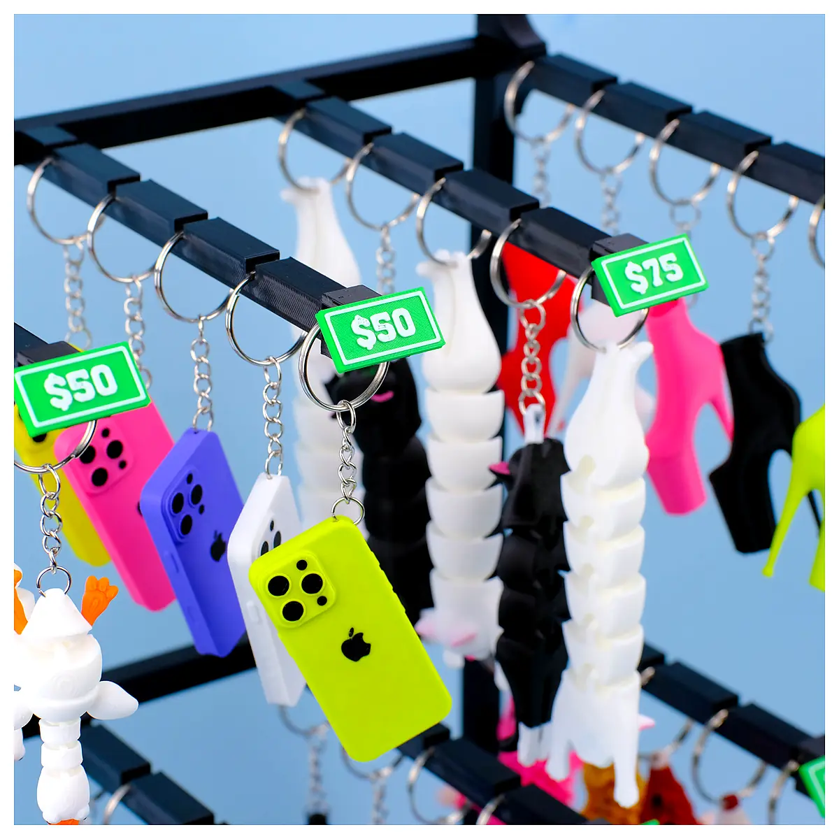 Modular Display Stand Keychain Earrings Jewelry Holder Organizer Parts Repair Universal Stand Accessories