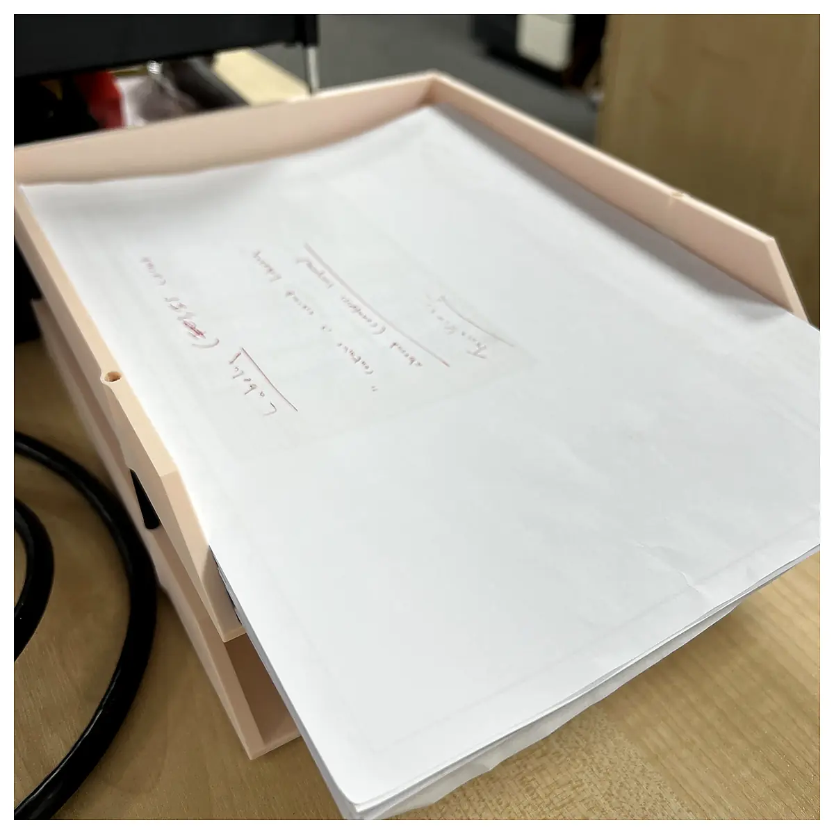 Document Tray Organizer Storage Desk Filing Cabinet A4 Paper Holder Universal Filing System