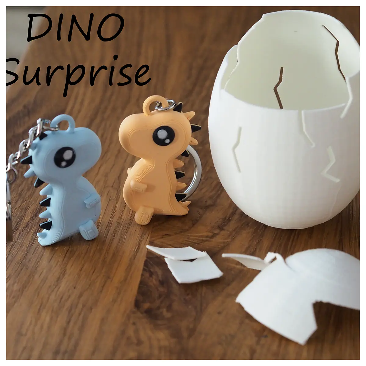 Surprise Egg Keychain Dinosaur Toy Kids Gift Novelty Egg Keyring Dino Collectible Figure Roleplay