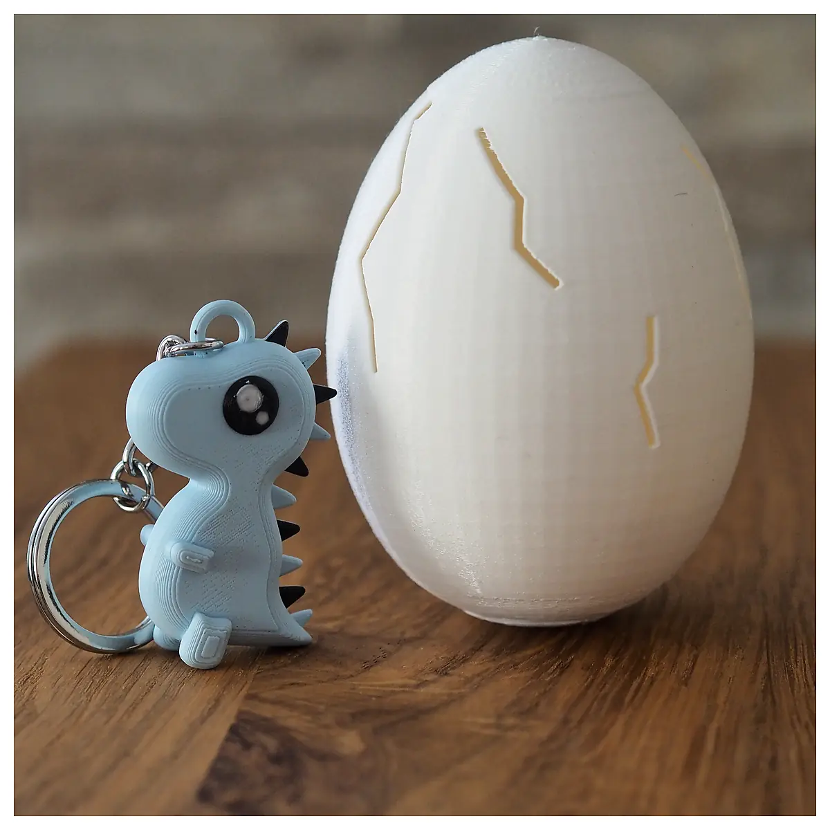 Surprise Egg Keychain Dinosaur Toy Kids Gift Novelty Egg Keyring Dino Collectible Figure Roleplay