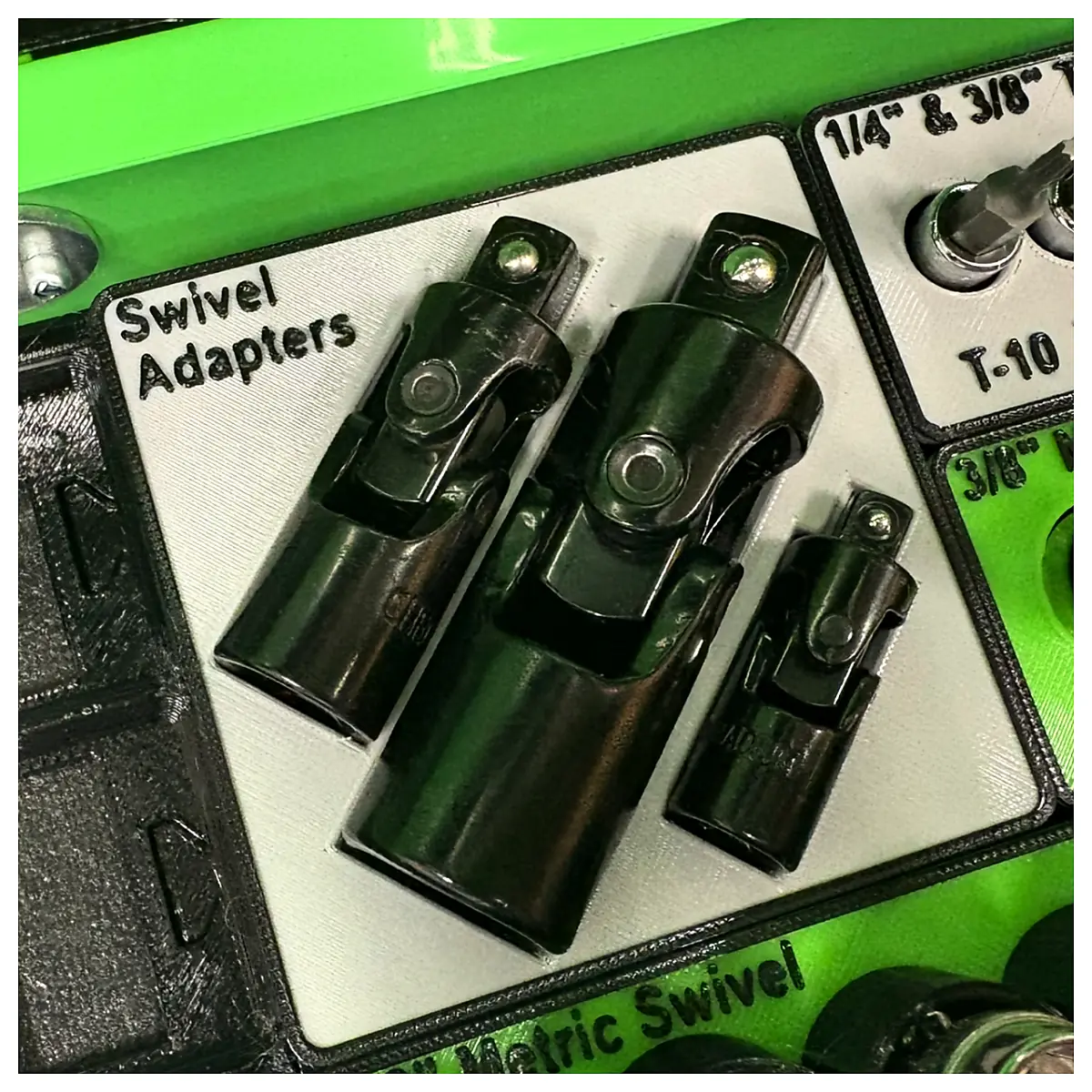 Swivel Impact Adapter Gridfinity Holder Impact Accessories Organizer Parts Storage System Components Desk Organizer Tool