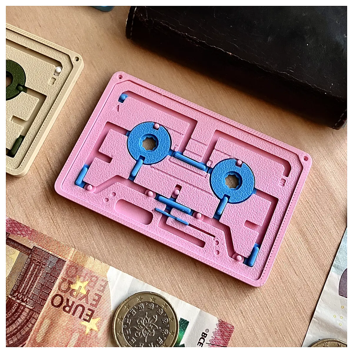 Wallet Maze Cassette Tape Wallet Retro Collection Repair Parts Vintage Music